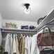 Galveston 1 Light 7.25 inch Matte Black Flush Mount Ceiling Light