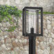 Smyth 1 Light 7.5 inch Natural Black Outdoor Post in Seeded Glass
