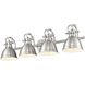 Yep Duncan Vanity Wall Light in Pewter