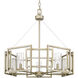 Marco 24.5 inch 60.00 watt White Gold Chandelier Ceiling Light