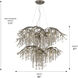 Autumn Twilight 18 Light 40 inch Mystic Gold Chandelier Ceiling Light, Large