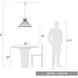 Avon 3 Light 20 inch Matte Black Pendant Ceiling Light