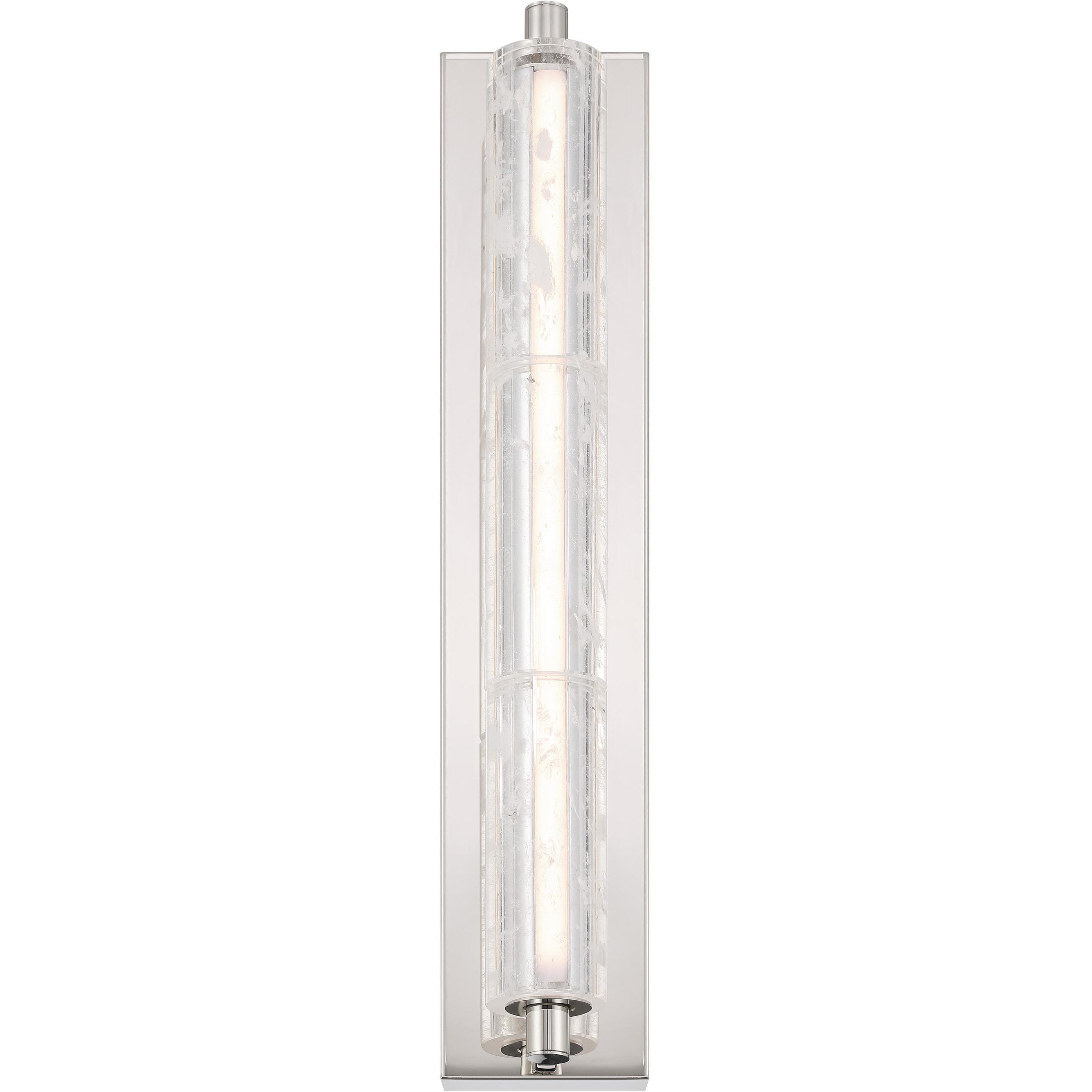 Crystallo LED 4.88 inch Polished Nickel Wall Sconce Wall Light
