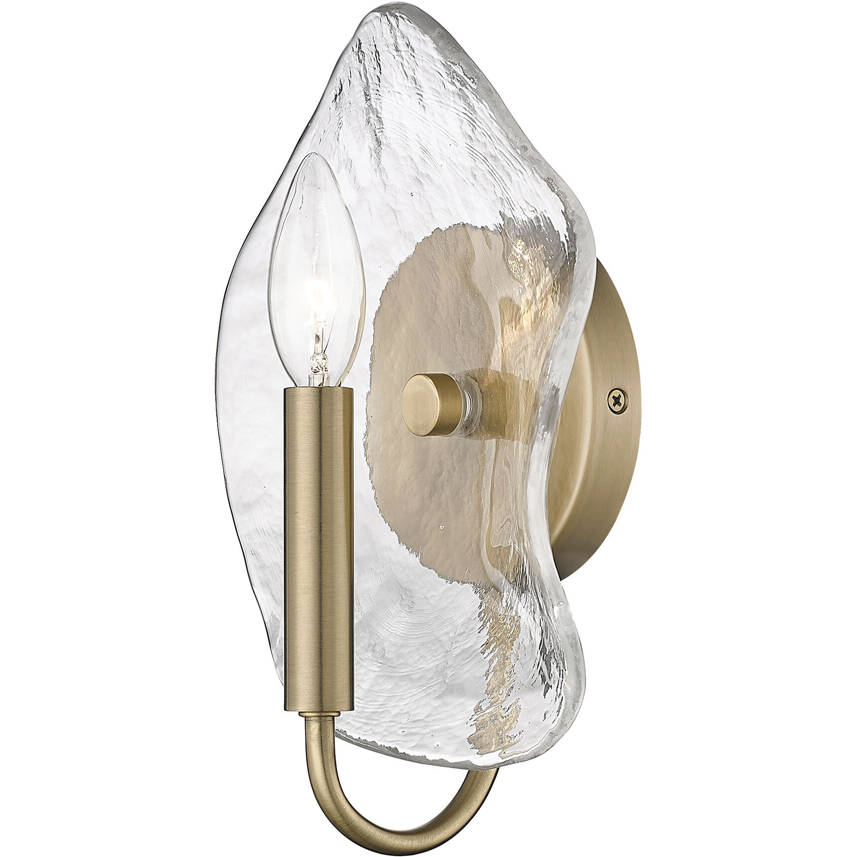 Samara 1 Light 7.75 inch Modern Brass Wall Sconce Wall Light