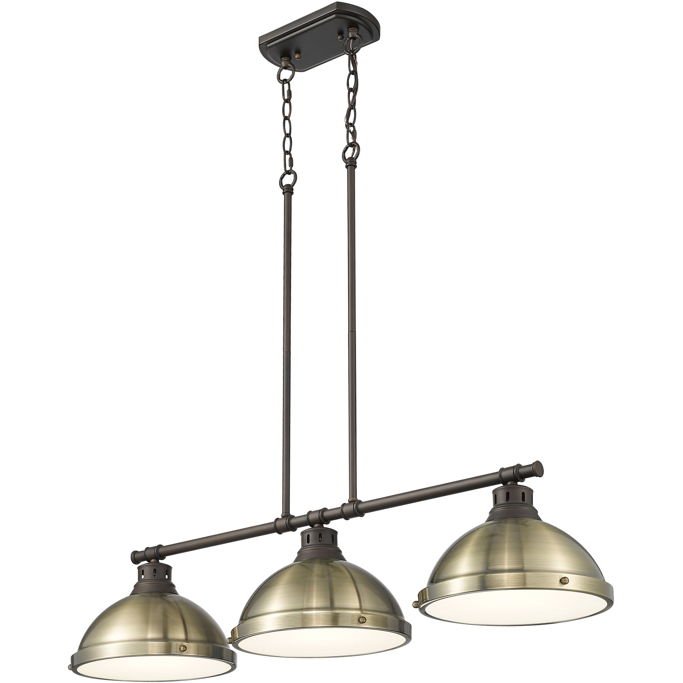 Yep Duncan Island Light Ceiling Light in Rubbed Bronze, Aged Brass