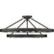 Castile 15 Light 32 inch Matte Black Semi-Flush Mount Ceiling Light