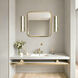 Yep Stratum 1 Light 17.5 inch Brushed Champagne Brass with Persian Green Marble Vanity Light Wall Light
