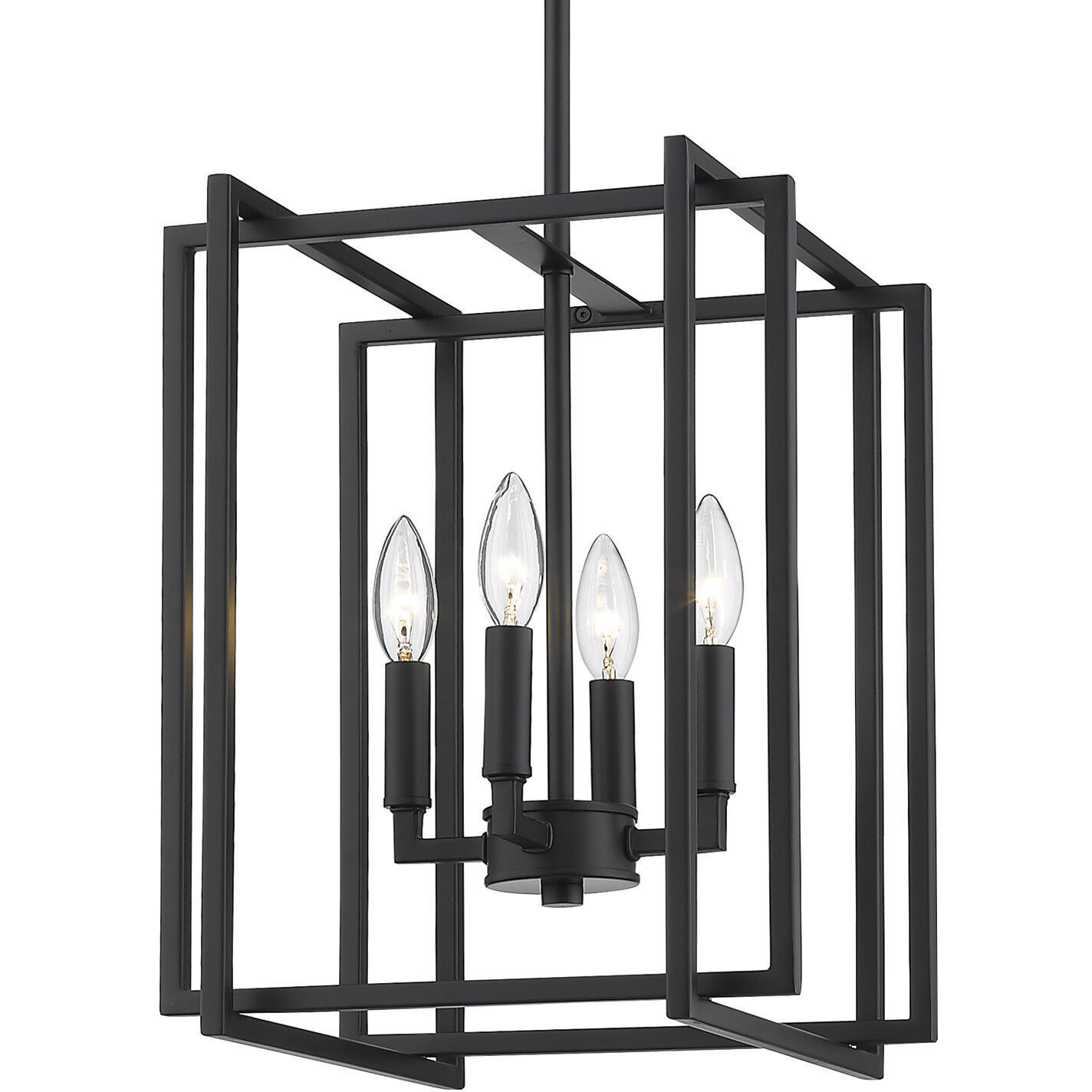 Tribeca Pendant Ceiling Light in Matte Black, Mini