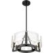 Aenon 3 Light 16.5 inch Matte Black Chandelier Ceiling Light