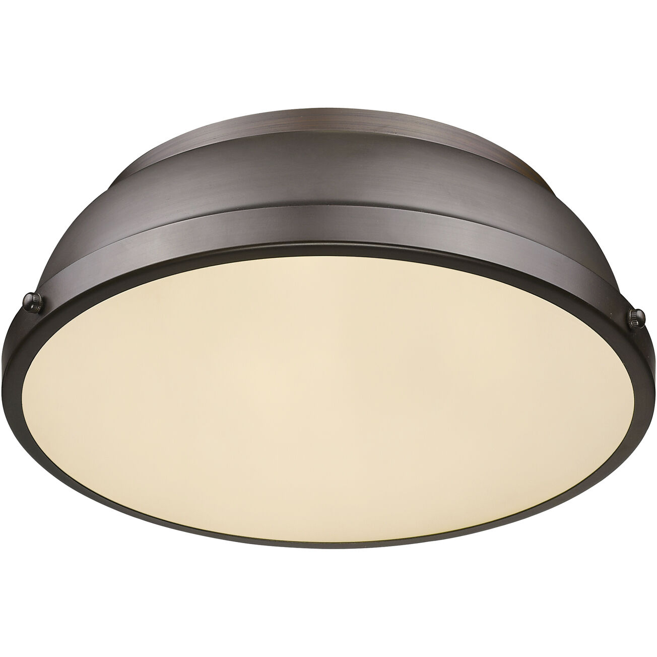 Yep Duncan 2 Light 14 inch Rubbed Bronze Flush Mount Ceiling Light, Damp