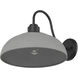 Yep Levitt 1 Light 17.88 inch Natural Black Outdoor Wall in Natural Gray