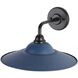 Croma 1 Light 9 inch Matte Black Outdoor Wall Sconce in No Glass, Matte Blue