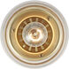 Daphne 1 Light 6 inch Brushed Champagne Bronze Semi-Flush Ceiling Light