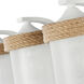 Chatham 3 Light 22.75 inch Natural White Bath Vanity Light Wall Light