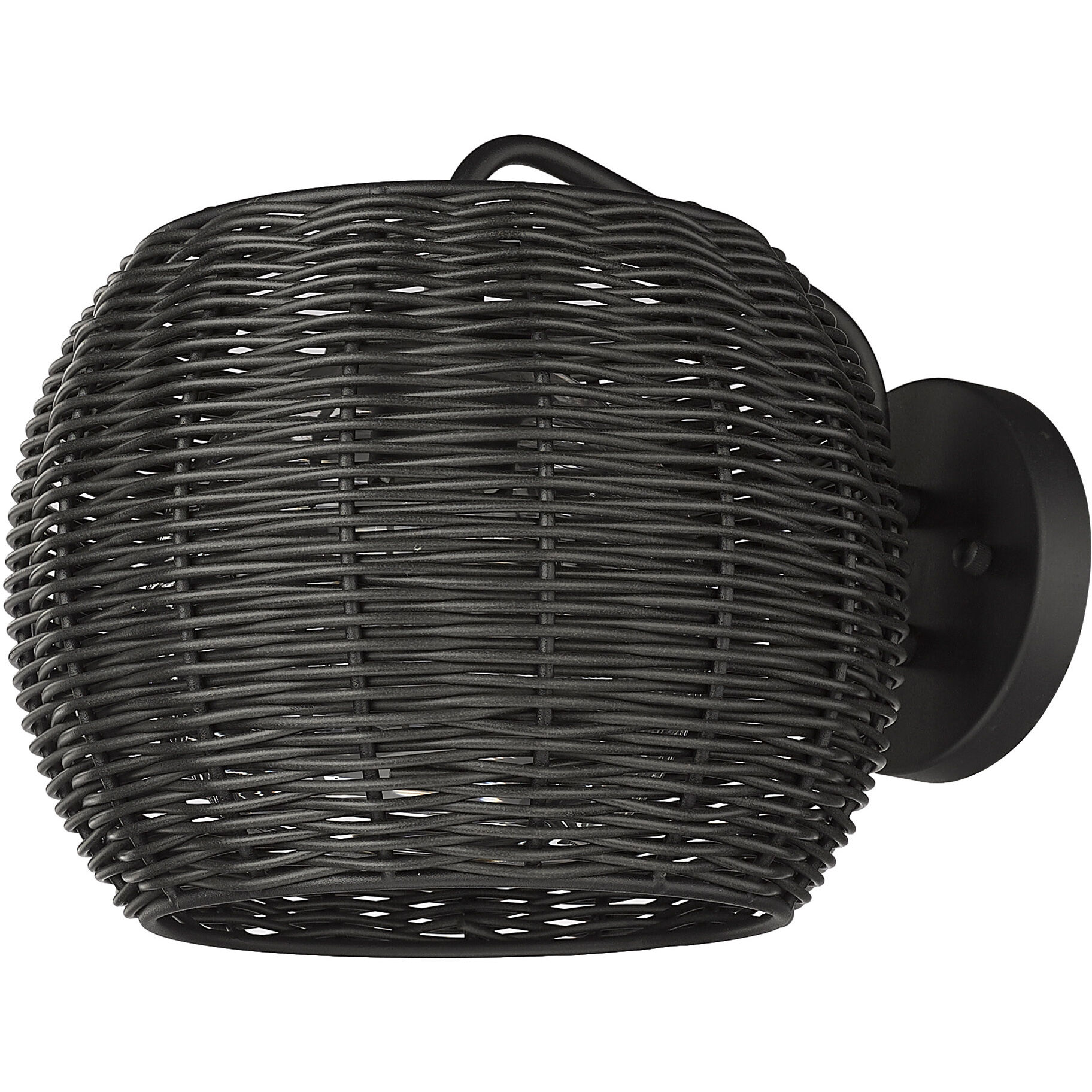 Vail 1 Light 12.38 inch Natural Black Outdoor Wall