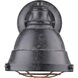 Bartlett Vanity Wall Light in Black Patina