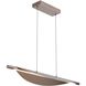 Luma Linear Pendant Ceiling Light in Coffee Silver