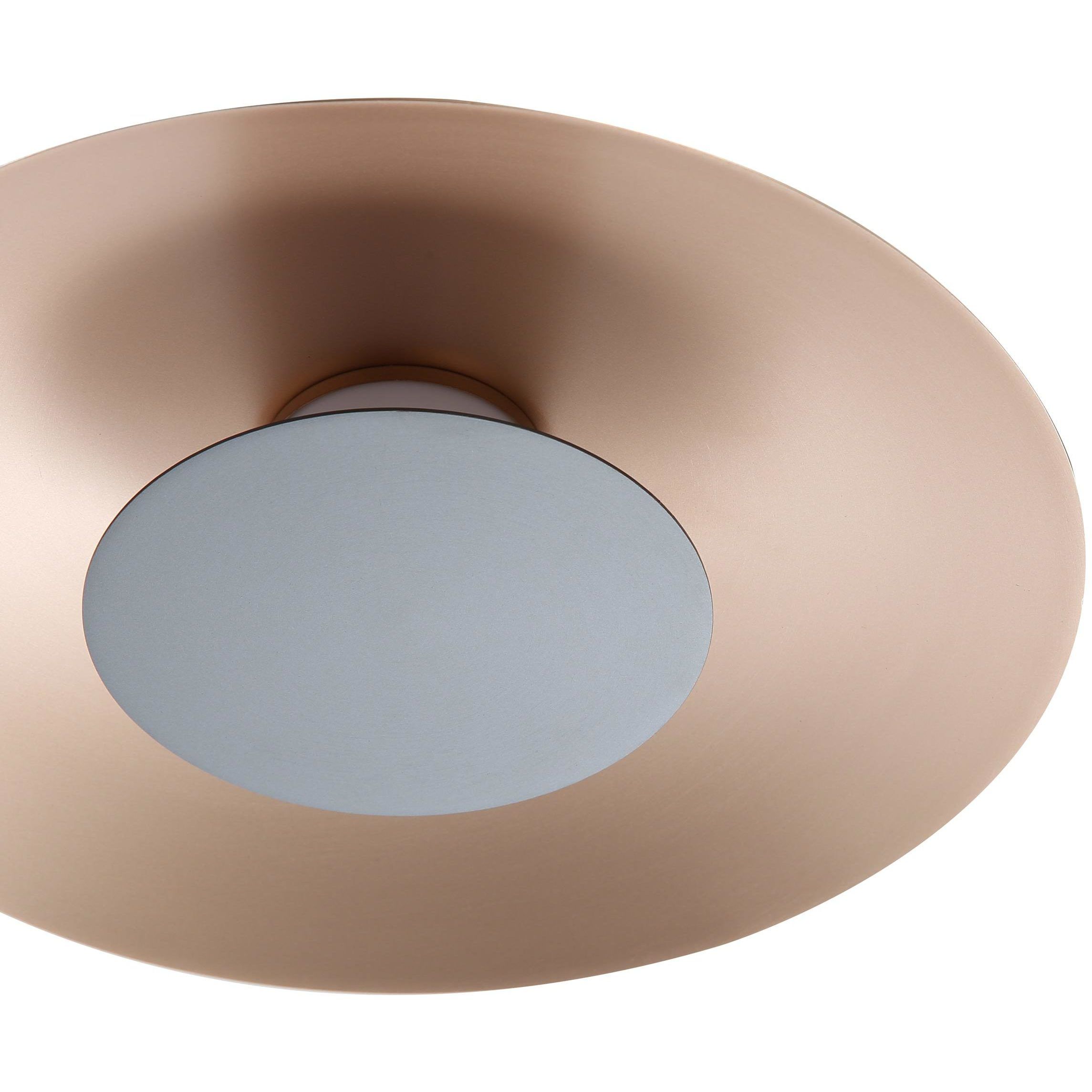 Yep Luma LED 11.75 inch French Gold Flush Mount Ceiling Light in Graphite