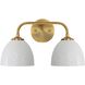 Shepard 2 Light 7.25 inch Bathroom Vanity Light