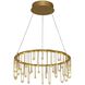 Lucerna 13.75 inch 15.12 watt Stainless Steel Gold Chandelier Ceiling Light