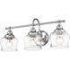 Daphne 3 Light 24 inch Chrome Bath Vanity Light Wall Light