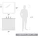 Tribeca 1 Light 6 inch Matte Black Bath Vanity Wall Light