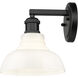 Carver 1 Light 8.75 inch Matte Black Bath Vanity Light Wall Light