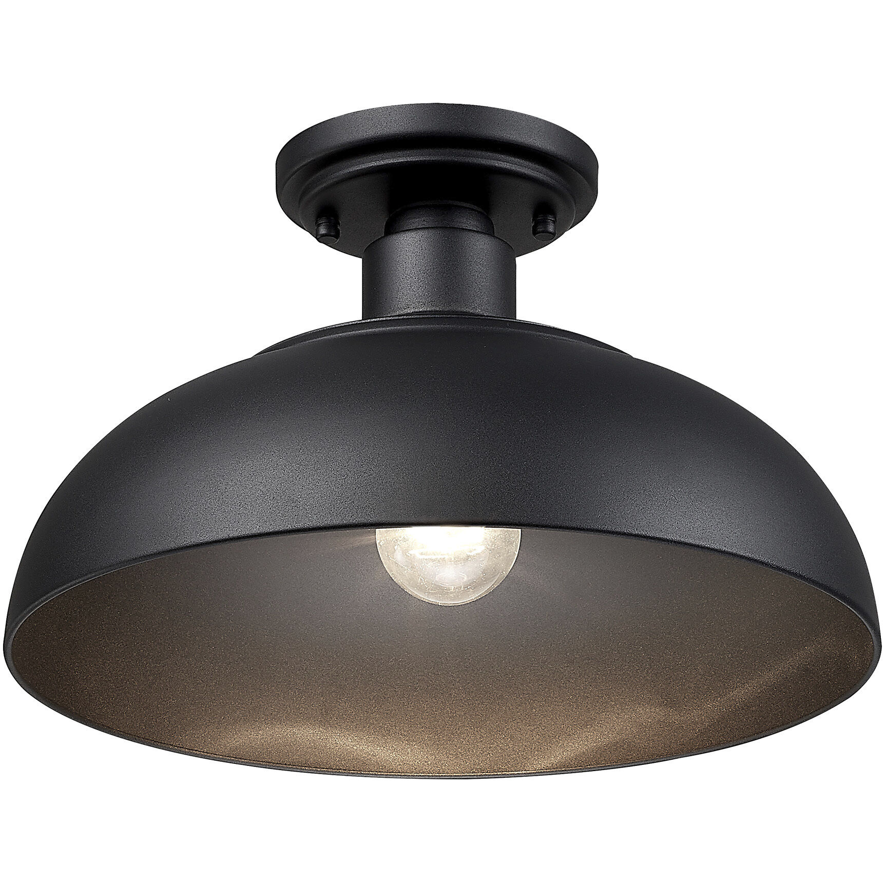 Yep Levitt 1 Light 8.25 inch Natural Black Outdoor Ceiling