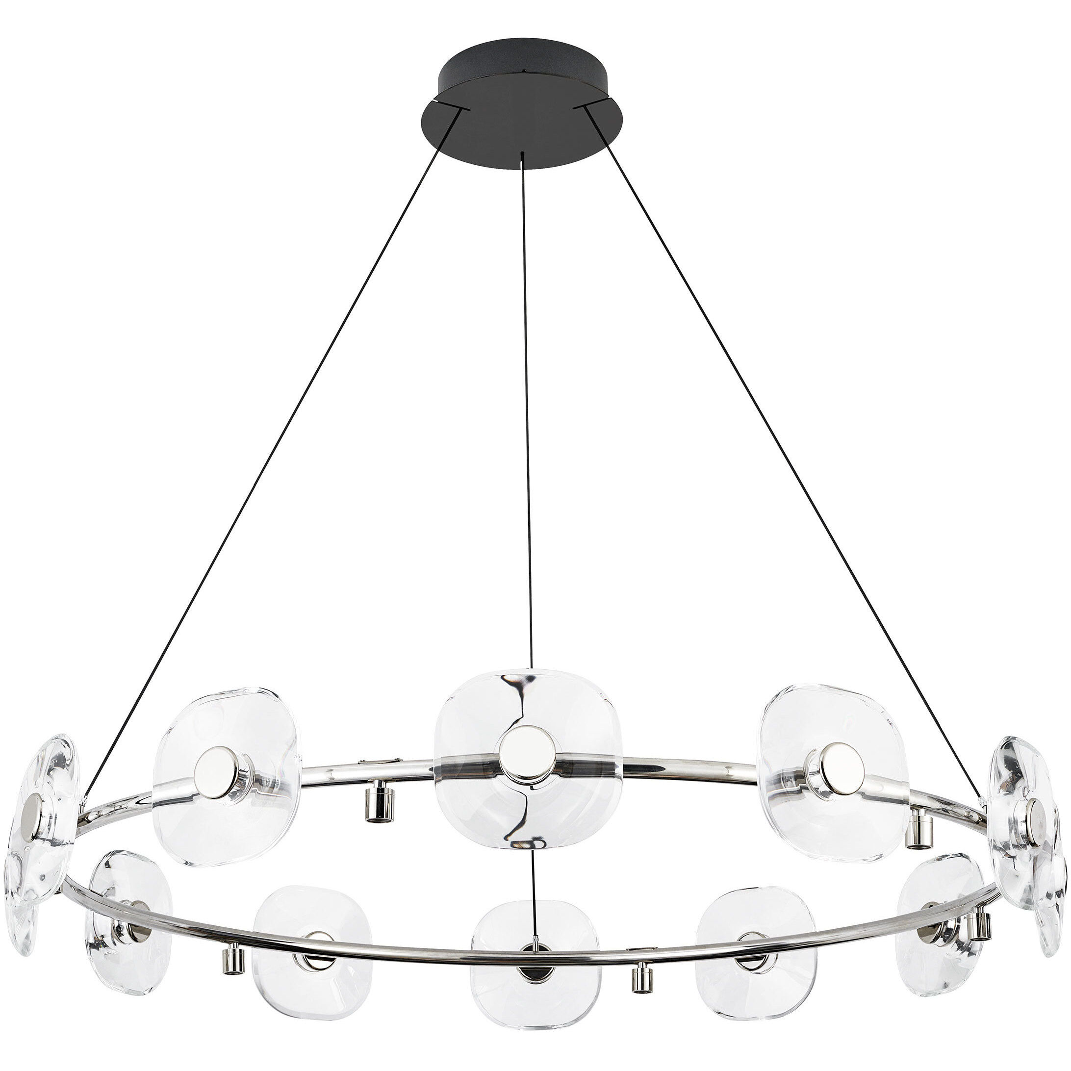 Ziva Celestia 49 inch 4.00 watt Chrome Chandelier Ceiling Light