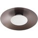 Luma LED 11.75 inch Coffee Silver Flush Mount Ceiling Light in Sand Nickel