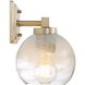 Elliott 3 Light 24.5 inch Brushed Champagne Bronze Vanity Light Wall Light in Alabaster