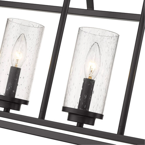 Mercer 5 Light 38 inch Matte Black Linear Pendant Ceiling Light in Matte Black/Matte Black