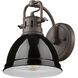 Duncan 1 Light 8.25 inch Rubbed Bronze Bath Vanity Light Wall Light in Black