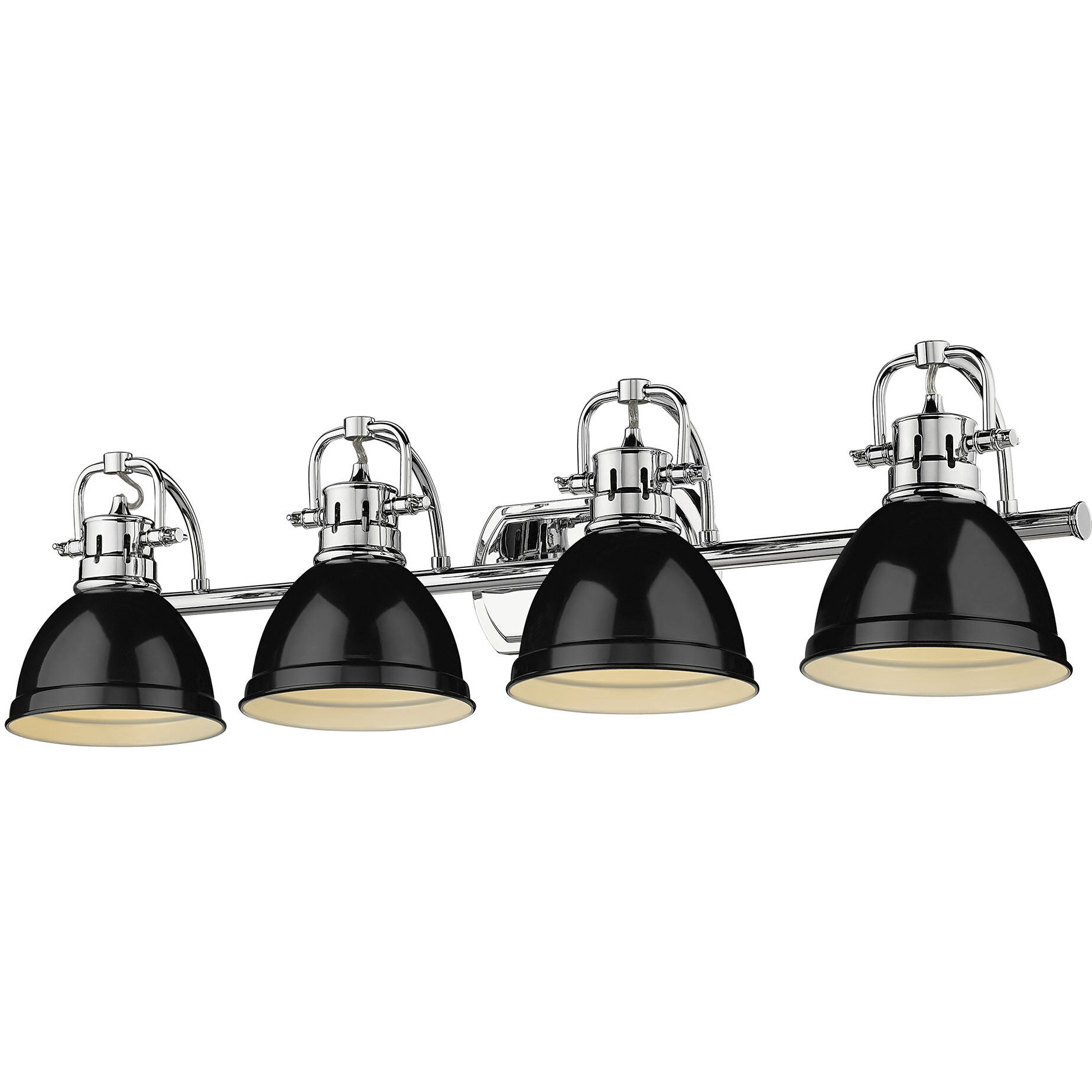 Yep Duncan Vanity Wall Light in Chrome, Black