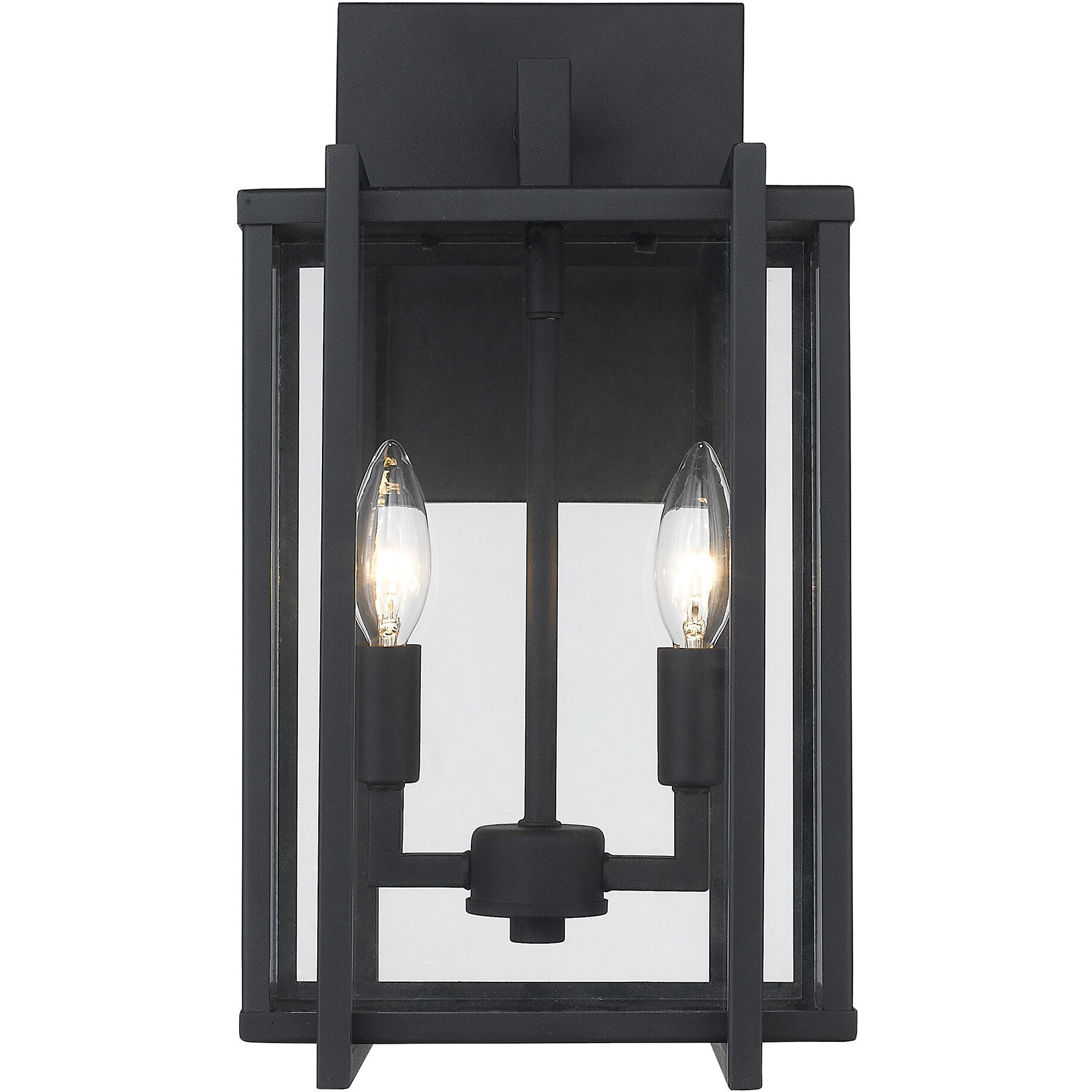 Tribeca 2 Light 15.75 inch Natural Black Outdoor Wall