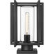 Tribeca 1 Light 8.63 inch Natural Black Outdoor Pier Mount