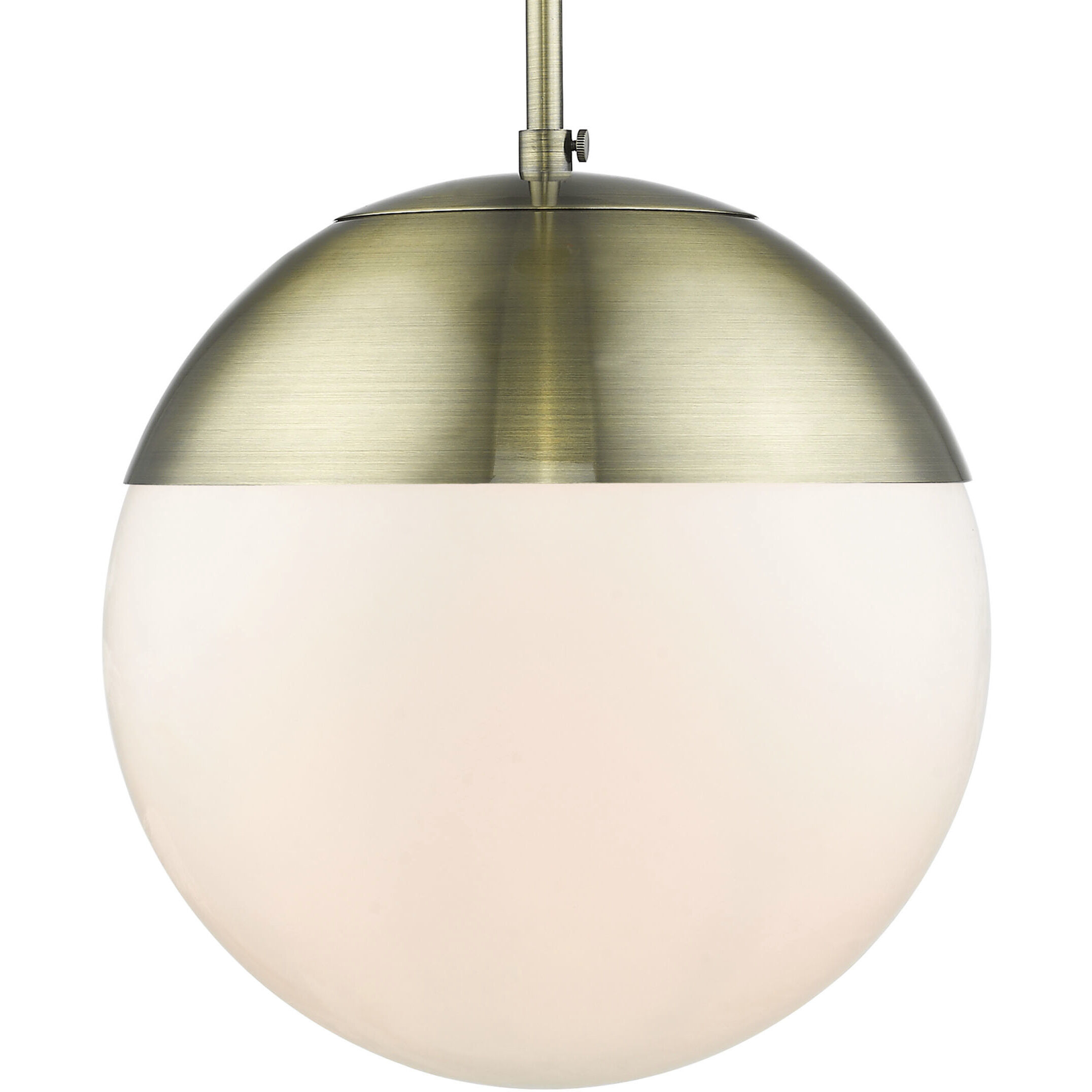 Dixon Pendant Ceiling Light in Aged Brass, Large