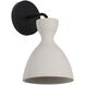 Aethera LED 8.63 inch White Sandstone Cement Outdoor Wall Sconce