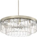 Ciara 9 Light 27 inch White Gold Chandelier Ceiling Light