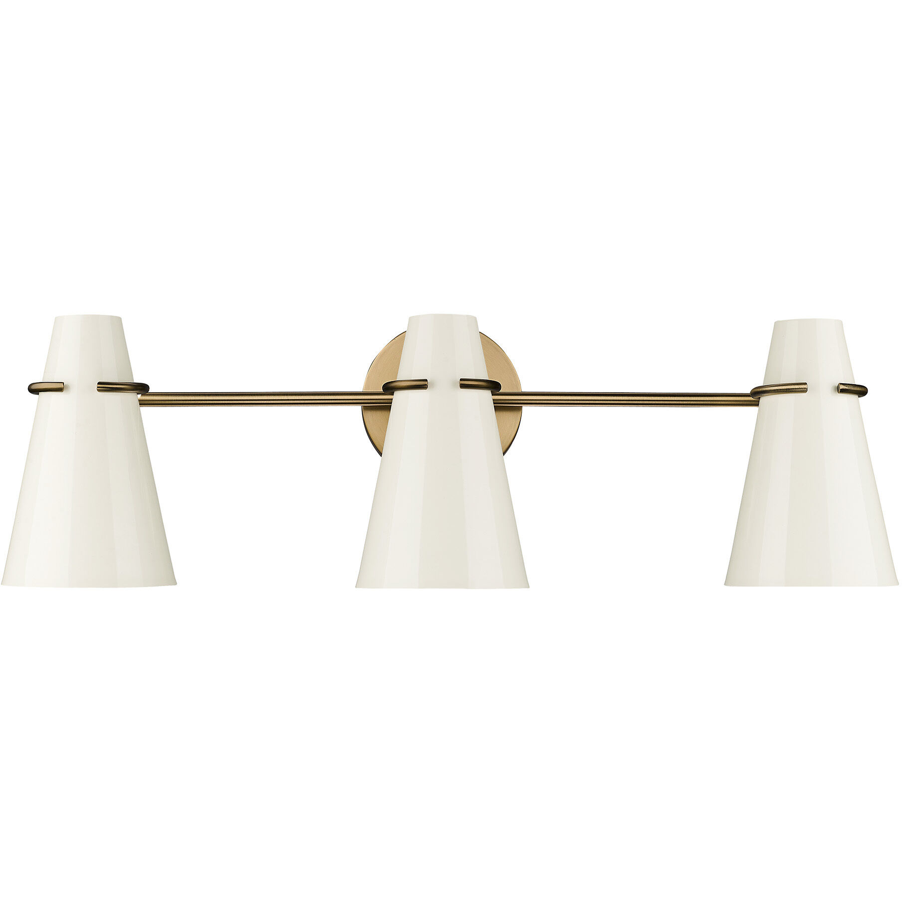 Reeva Vanity Wall Light in Glossy Ecru