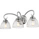 Audra 3 Light 25.5 inch Chrome Vanity Light Wall Light