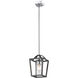 Mercer Pendant Ceiling Light in Matte Black/Chrome