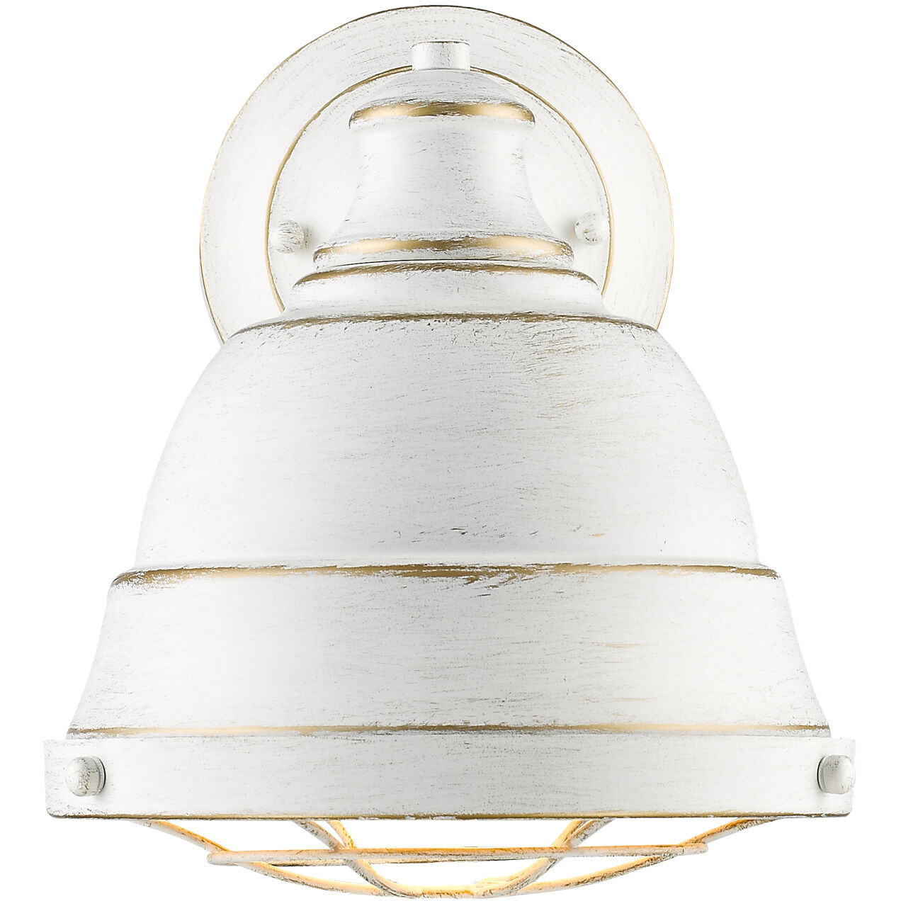 Bartlett 1 Light 9.25 inch French White Wall Sconce Wall Light, Damp