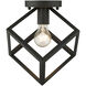 Cassio 1 Light 11.25 inch Matte Black Flush Mount Ceiling Light