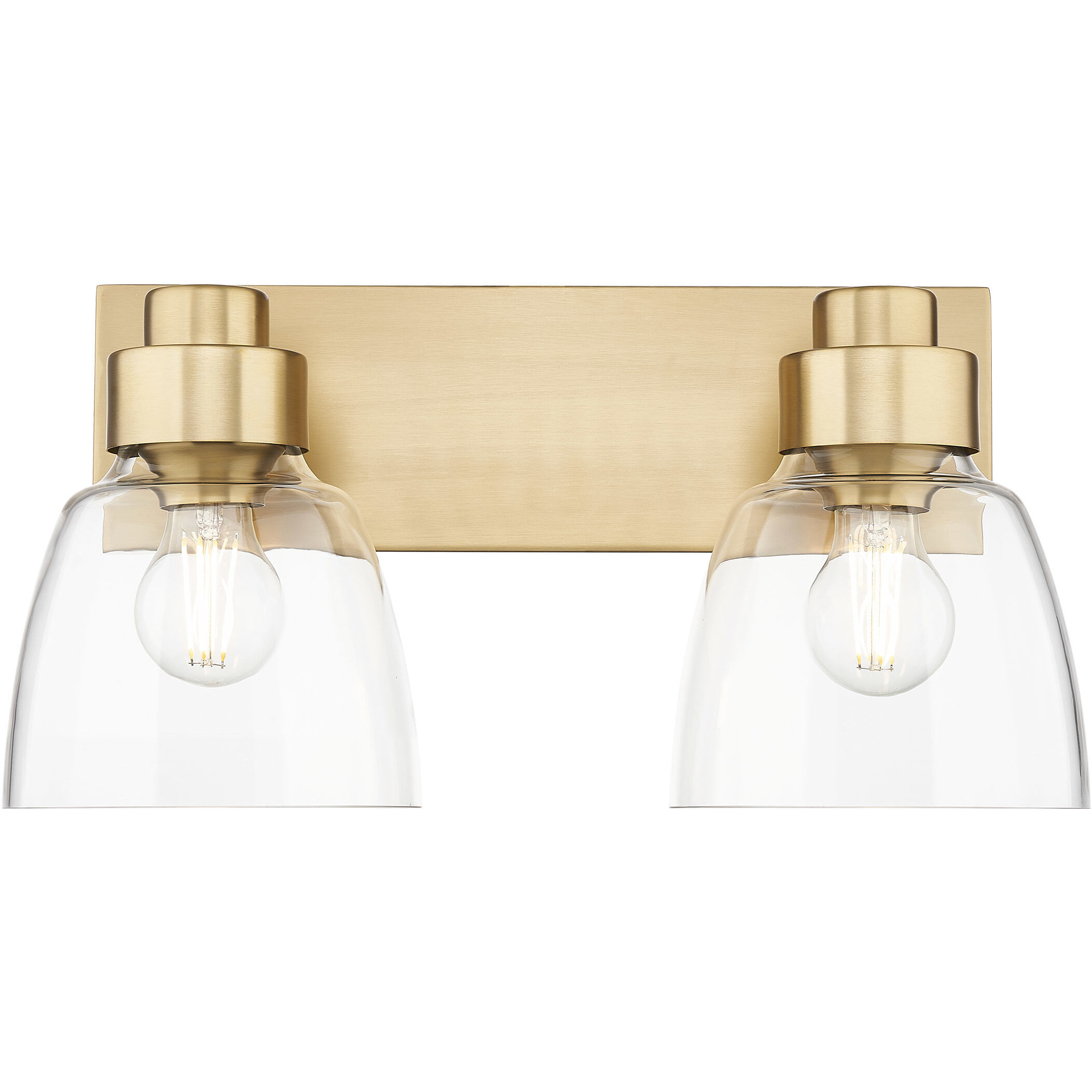 Remy Vanity Wall Light in Brushed Champagne Brass