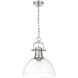Yep Duncan 1 Light 14 inch Pewter Pendant Ceiling Light in Clear Glass