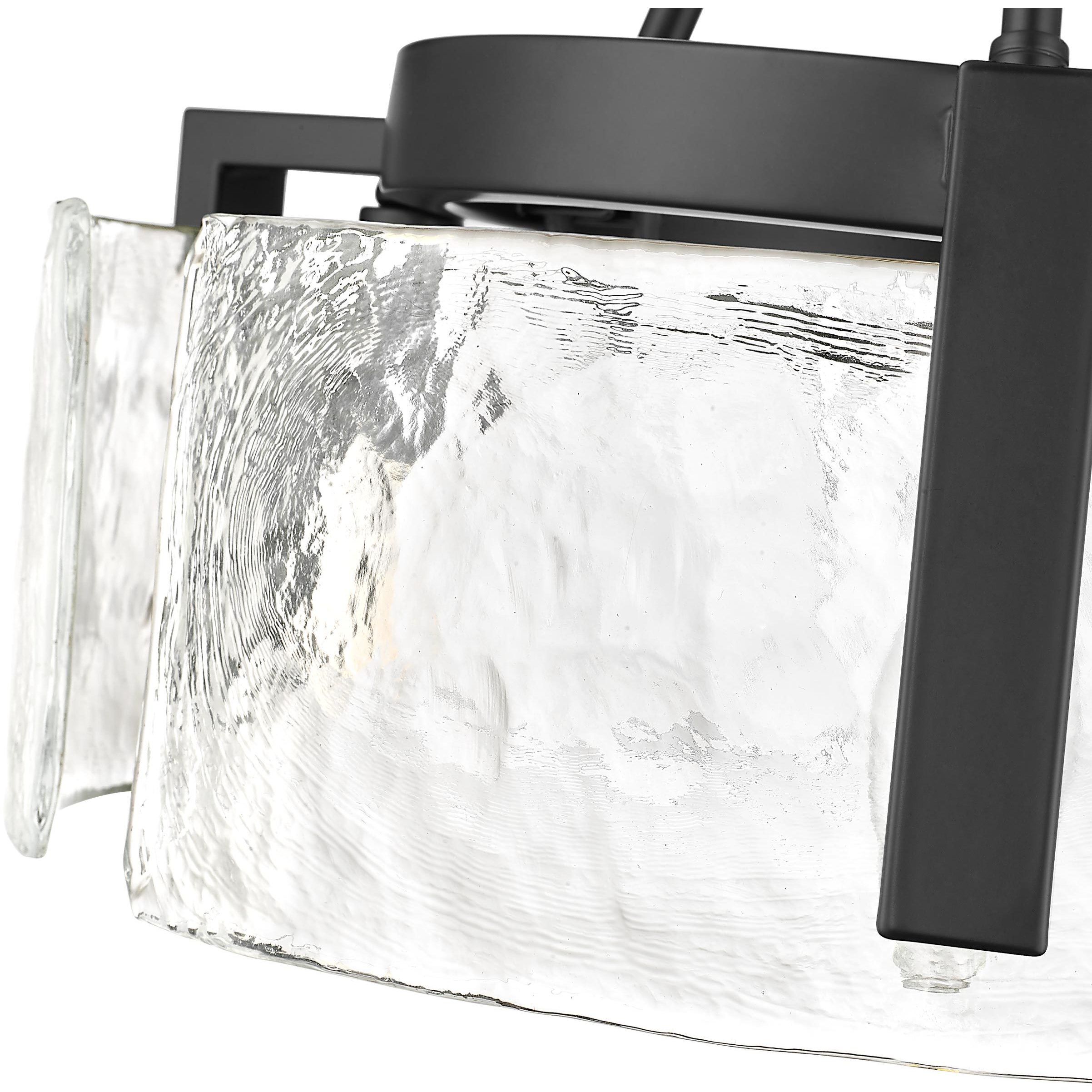 Aenon 3 Light 16.5 inch Matte Black Semi-Flush Mount Ceiling Light