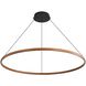 Veritas LED 47.25 inch Walnut Chandelier Ceiling Light