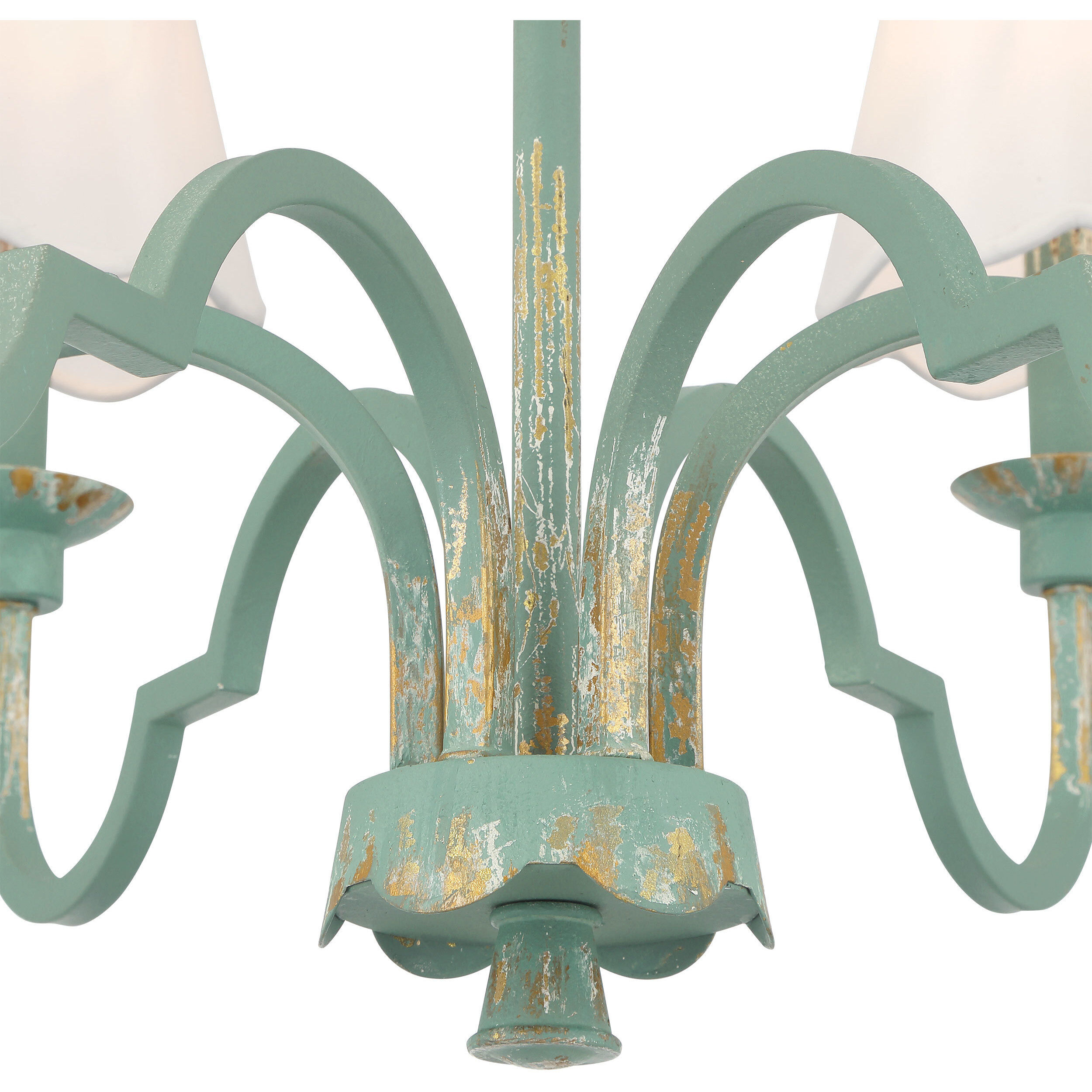 Cheshire 31.25 inch 60.00 watt Antique Teal Chandelier Ceiling Light