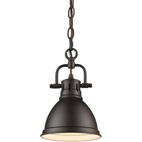 Duncan 1 Light 7 inch Rubbed Bronze Mini Pendant Ceiling Light